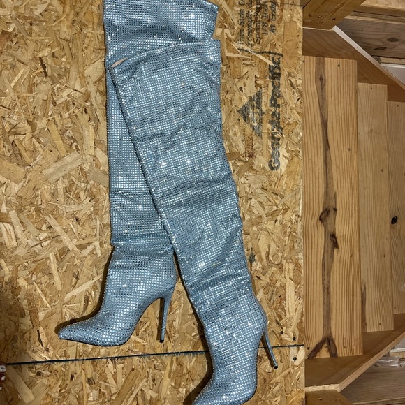 Over the knee rhinestone boots! - Picture 1 of 3